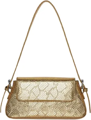 Silver Metallic Evening Bag for Women Y2K Silver Leather Shoulder Bags Sparkle Purse for Prom Wedding Party