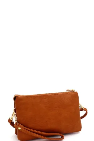 Simple Multi-Compartment Crossbody Wristlet