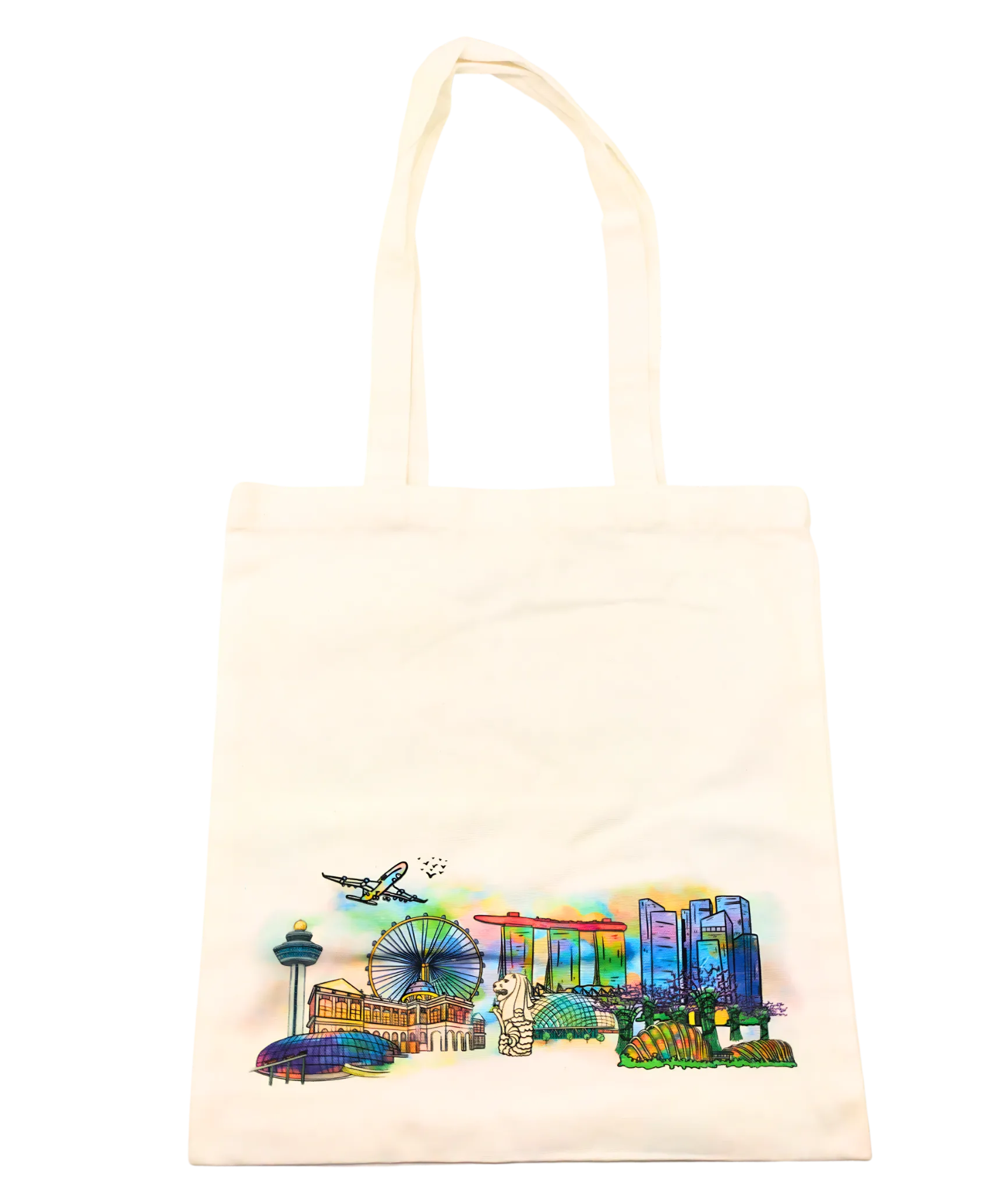 Singapore Theme Premium Cotton Tote Bag