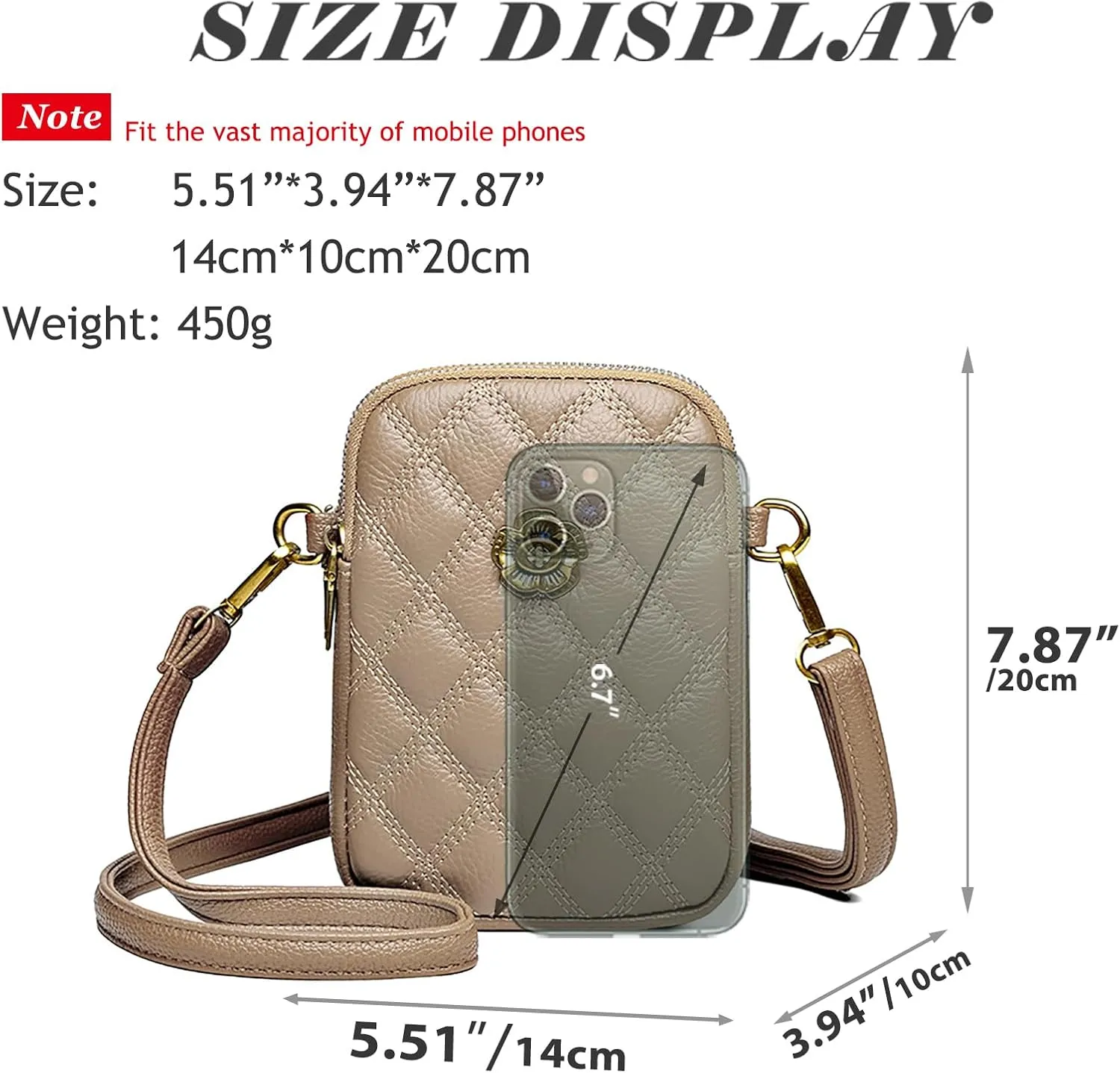 Sisadya Small Quilted Leather Crossbody Bags for Women,Floral Cell Phone Shoulder Purses for Women, Anti Theft Mini Handbags