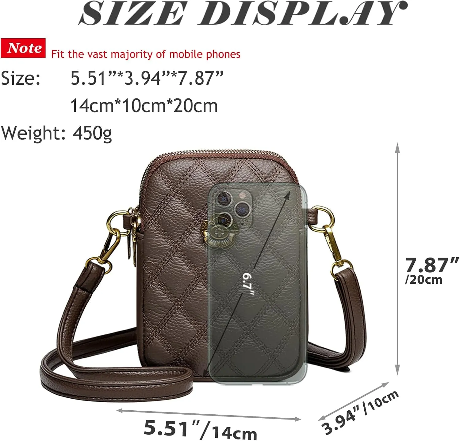 Sisadya Small Quilted Leather Crossbody Bags for Women,Floral Cell Phone Shoulder Purses for Women, Anti Theft Mini Handbags