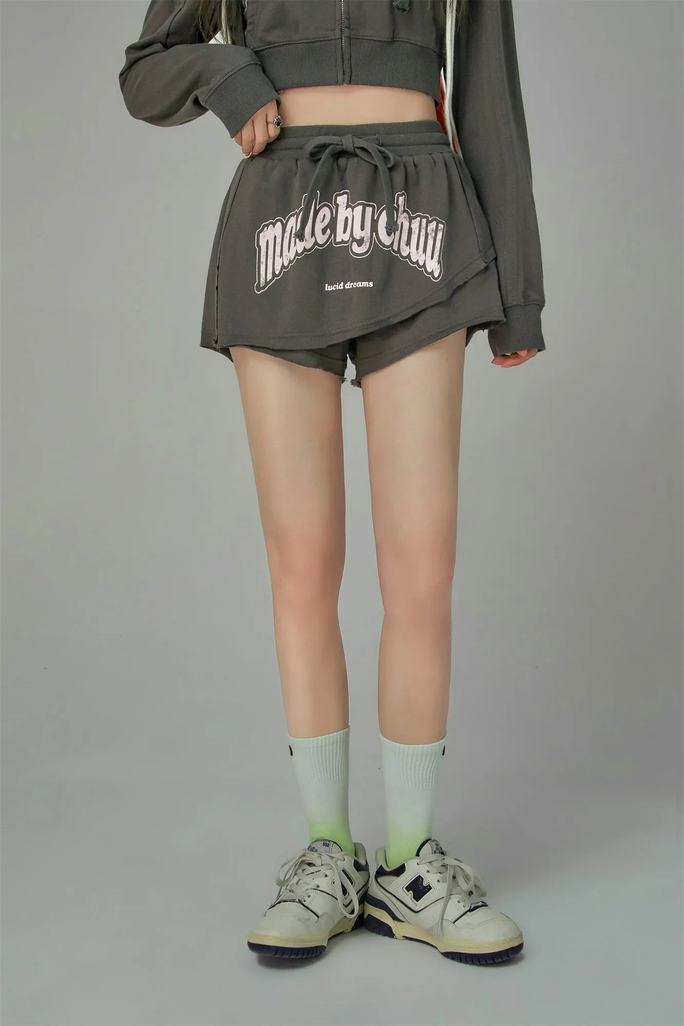 Skirt Covered Sport Mini Shorts