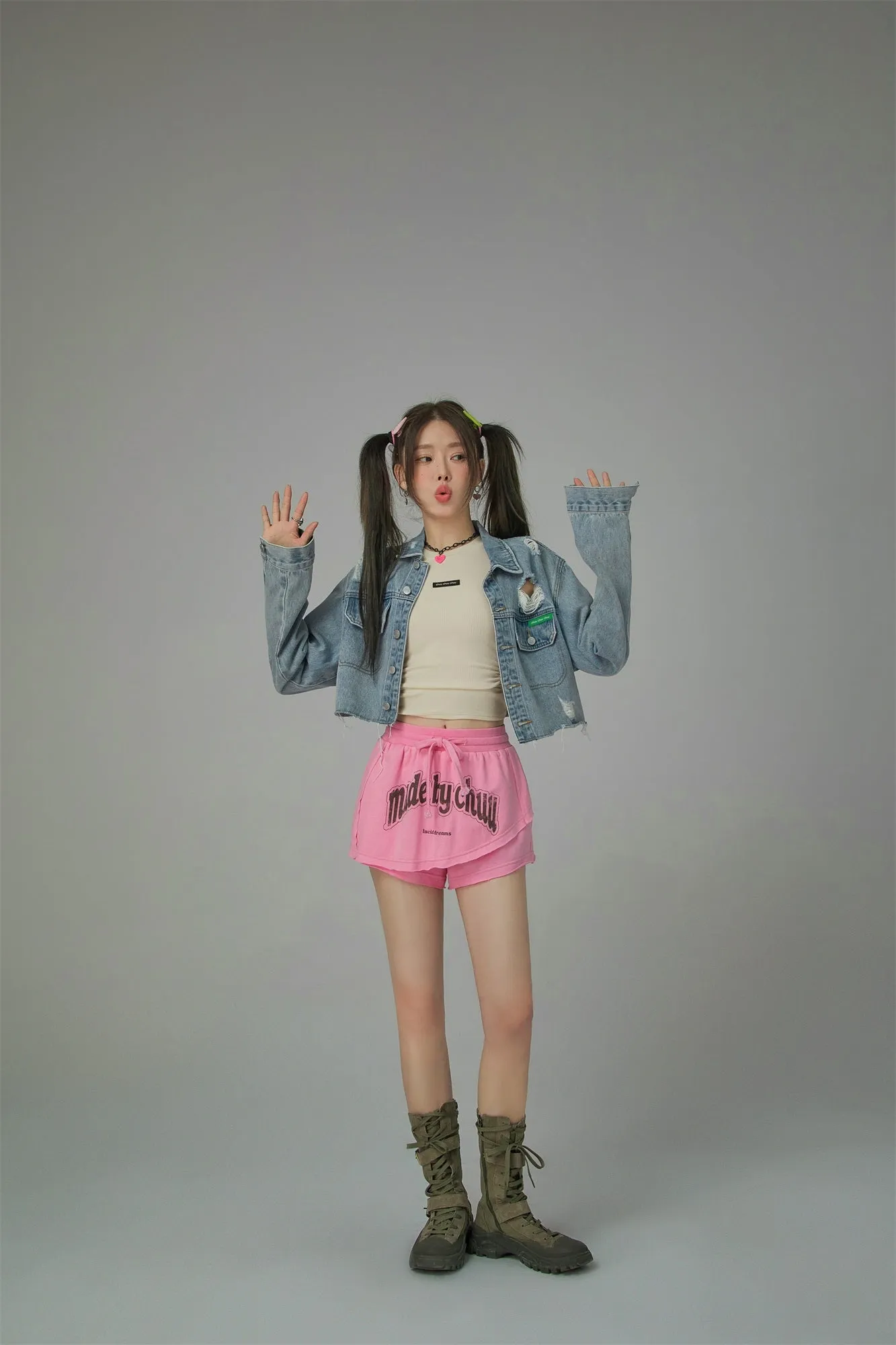 Skirt Covered Sport Mini Shorts