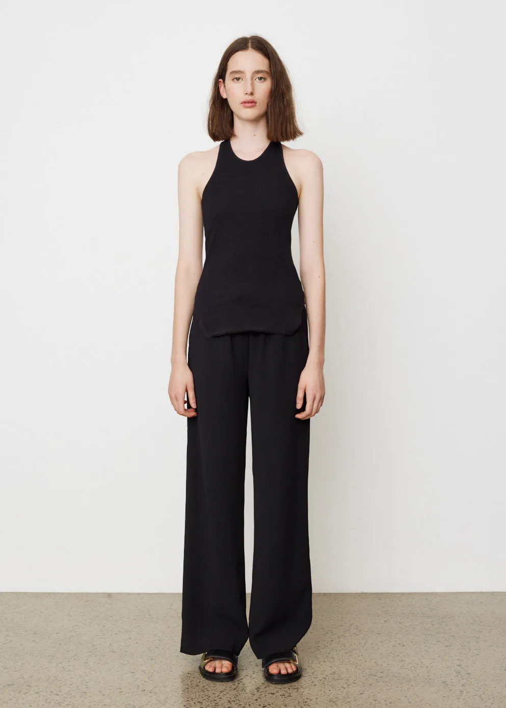 Slim Rib Crossback Tank
