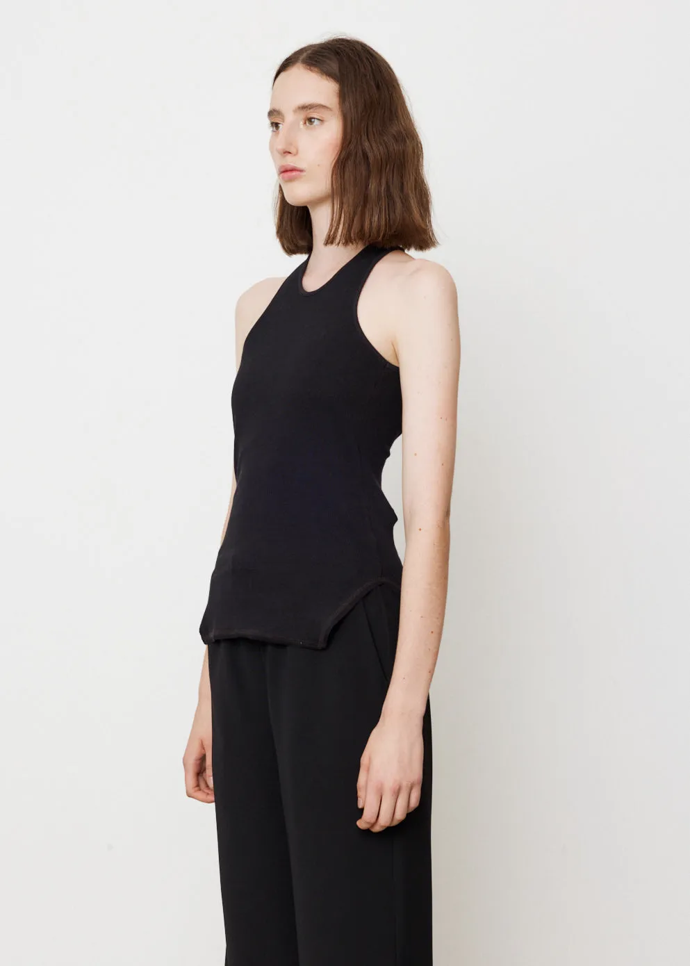 Slim Rib Crossback Tank