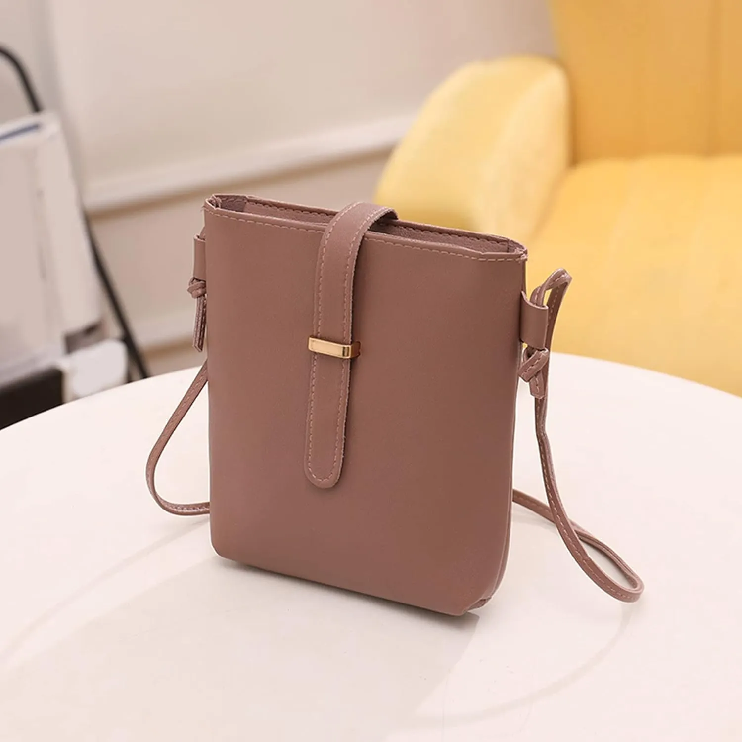 Sling Bags for Women Anti Theft Travel Crossbody Purses with Built In Wallet Womens Vacation Shoulder Bag(Coffee)