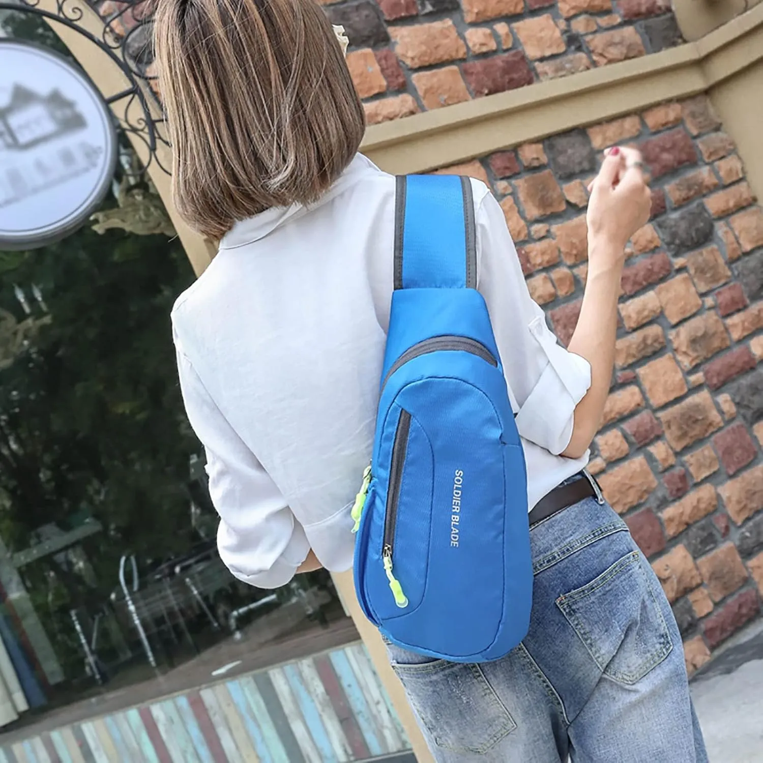 Small Backpack Purses for Women Convertible Shoulder Bags with Wristlet for Work Lightweight Backpack(Blue, A)