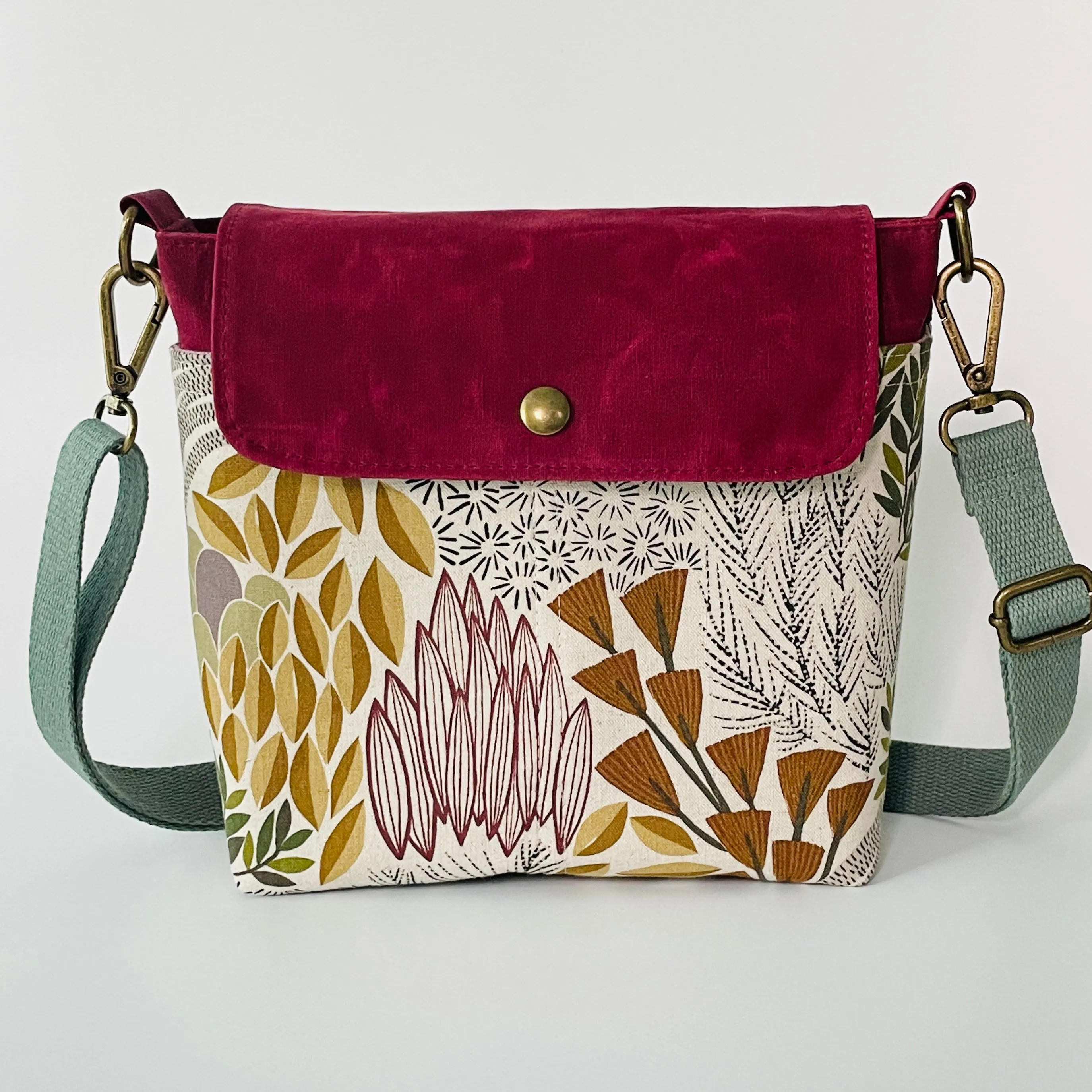 Small Canvas Satchel, Bloom Floral