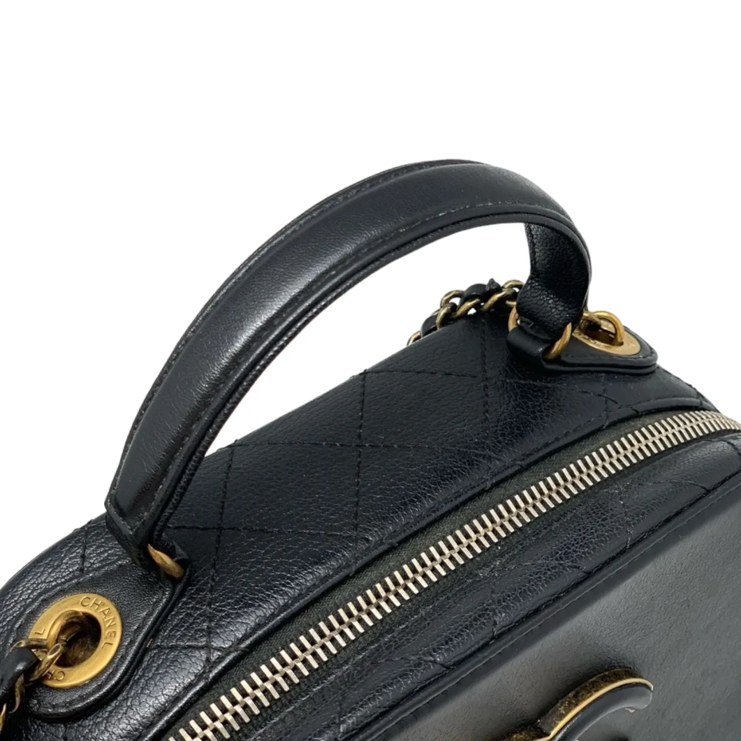 Small Coco Curve Vanity Bag Black GHW