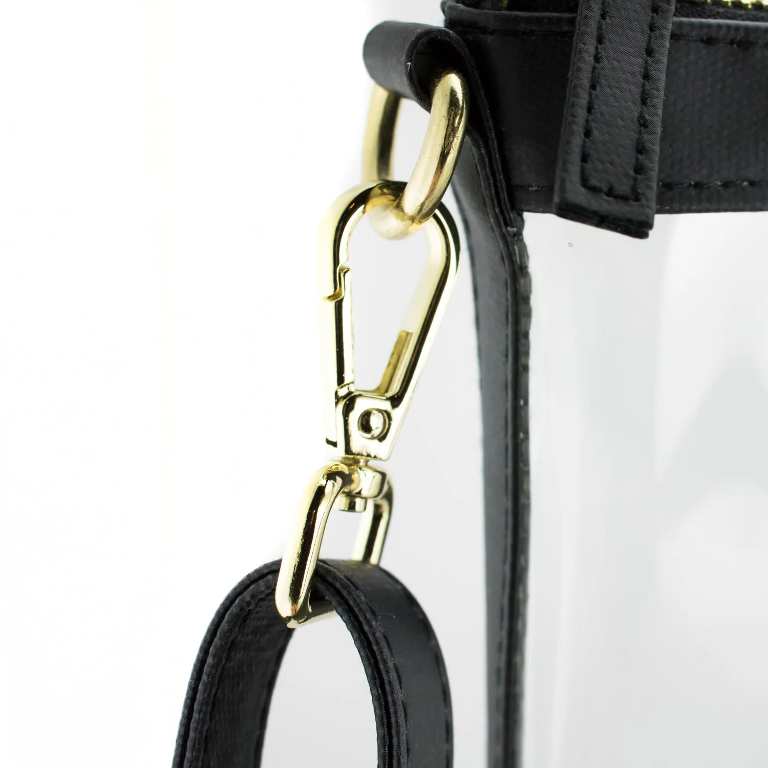 Small Crossbody - Black and Clear