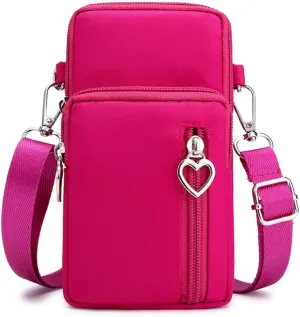 Small Crossbody Wallet Phone Bag Women Mini Crossbody Purse Cell Phone Shoulder Bag Mini Wallet Over Shoulder Strap