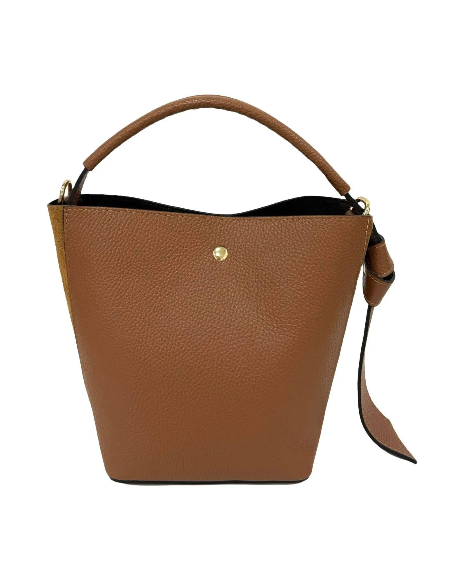 SMALL LEATHER BUCKET HANDBAG