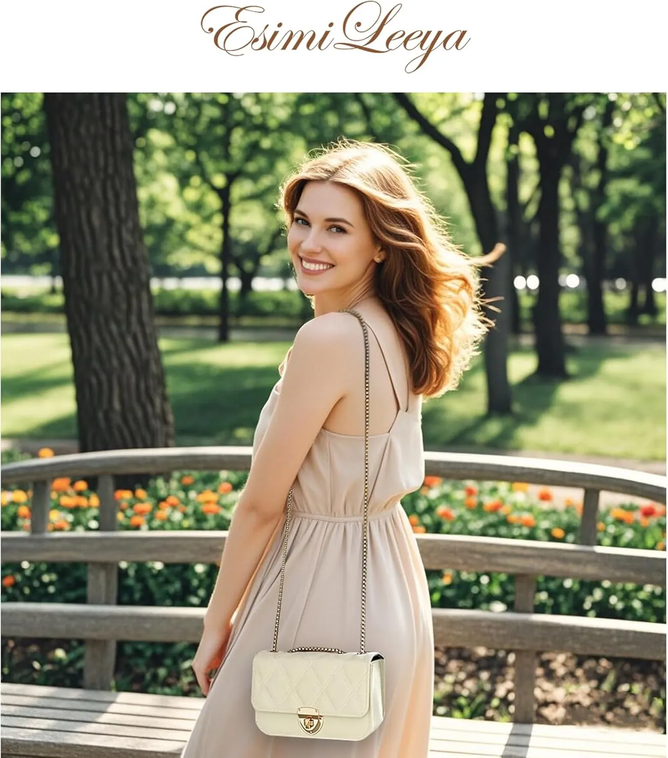 Small Mini Handbags for Women with Golden Chain Cross Body Purses for Women