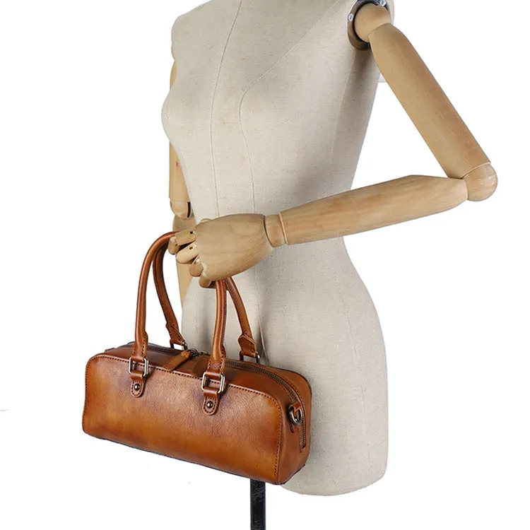 Small Womens Black Shoulder Handbag Genuine Leather Crossbody Bags