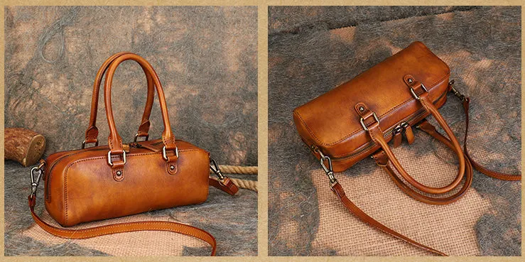 Small Womens Black Shoulder Handbag Genuine Leather Crossbody Bags