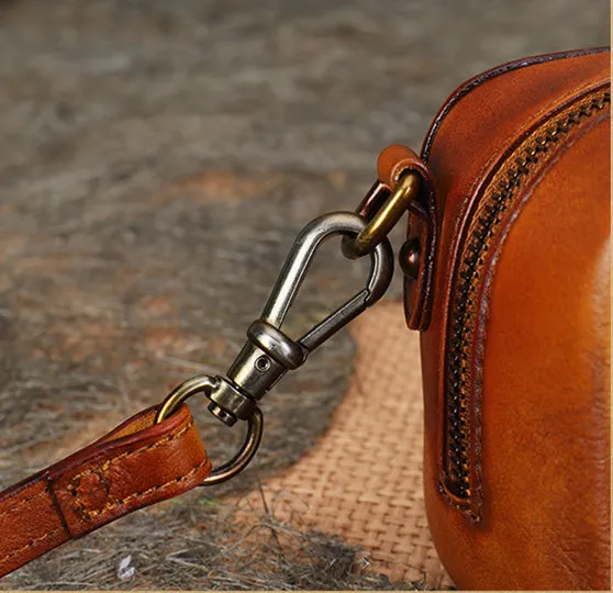 Small Womens Black Shoulder Handbag Genuine Leather Crossbody Bags