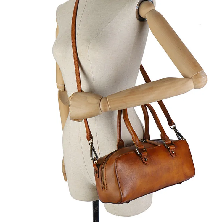 Small Womens Black Shoulder Handbag Genuine Leather Crossbody Bags