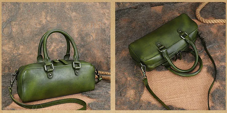 Small Womens Black Shoulder Handbag Genuine Leather Crossbody Bags