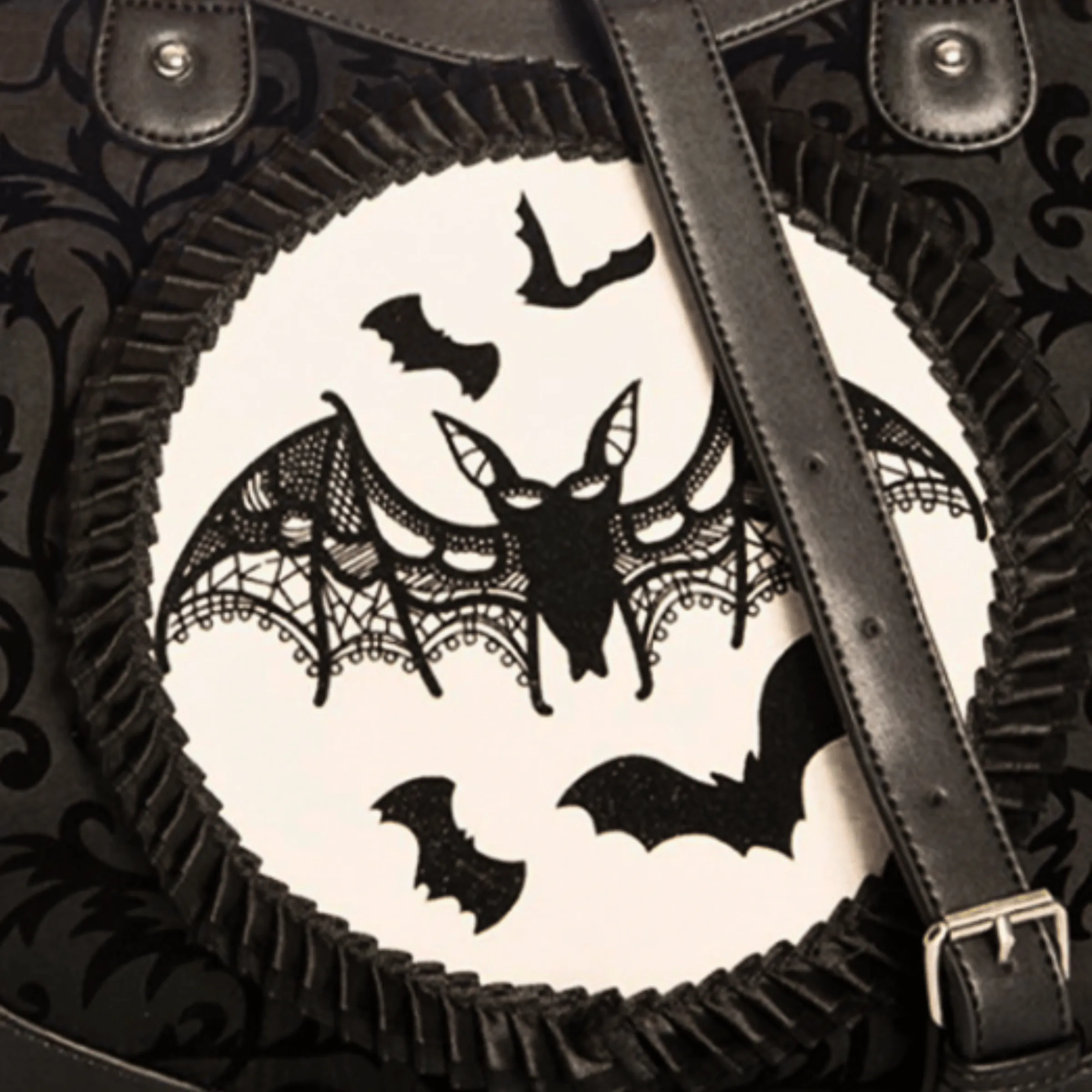 Soft Flock Night Bats Shoulder & Crossbody Bag