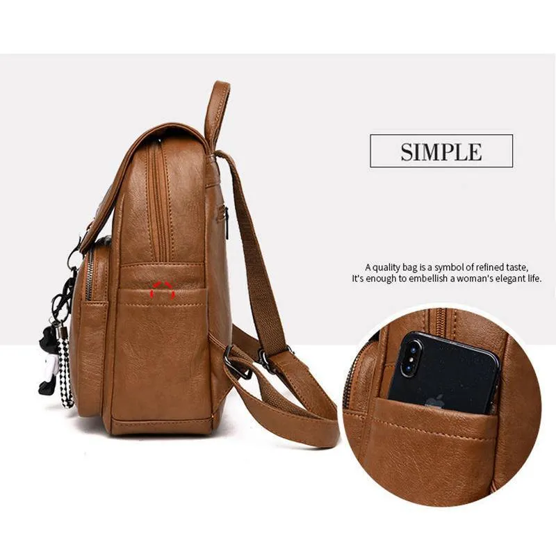 Soft PU Vintage Backpack