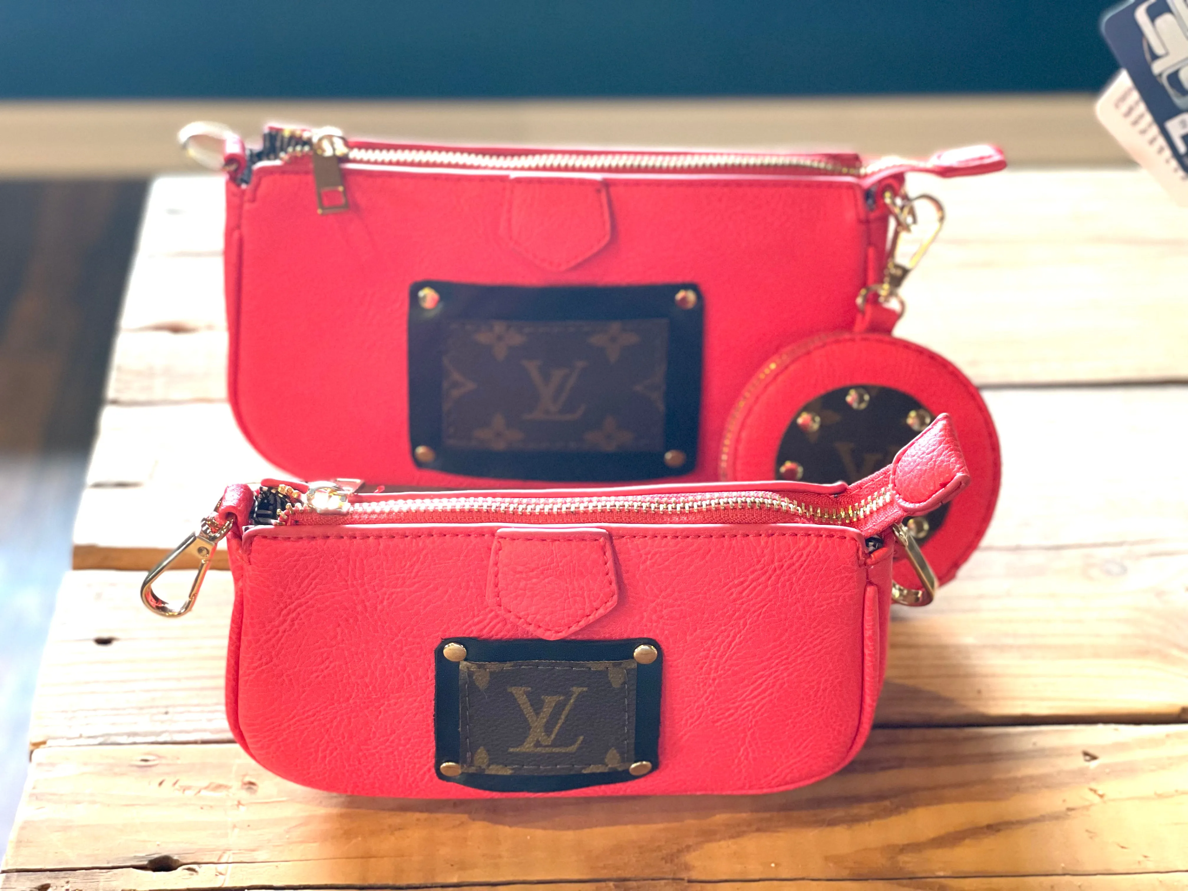 Sophie 3 tier handbag in Coral