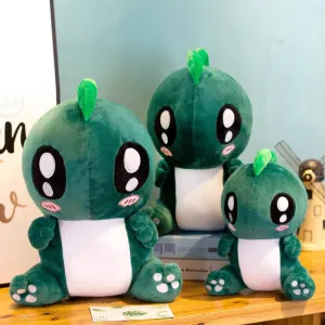 Spiky: Kawaii Green Stuffed Dinosaur Plush