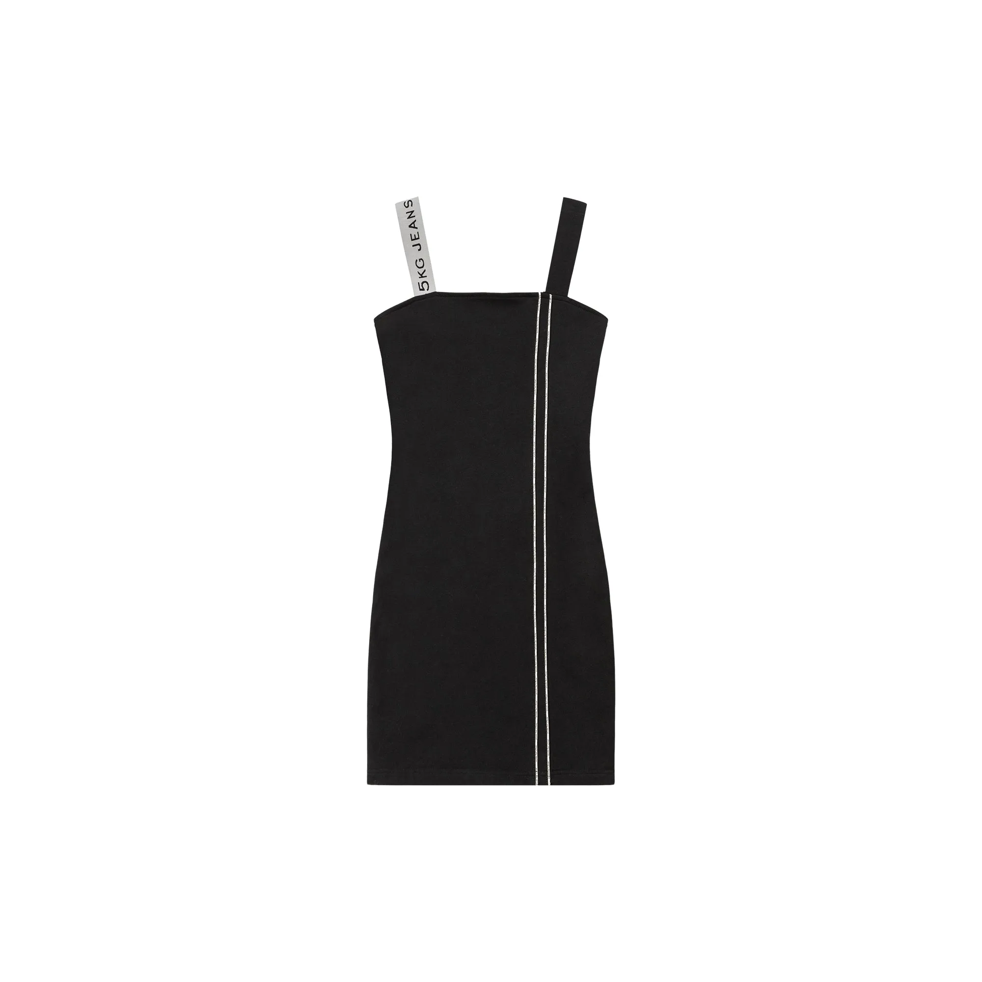 Square Neck Line Point Mini Dress