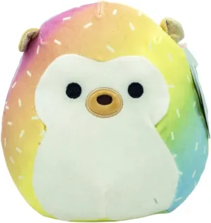 Squishmallows Bowie The Rainbow Hedgehog Squishy Soft 8in Colorful Crew Plush