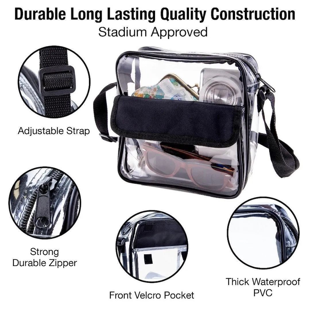 Stadium Approved Clear Cross-Body Messenger Shoulder Bag (CH-500)