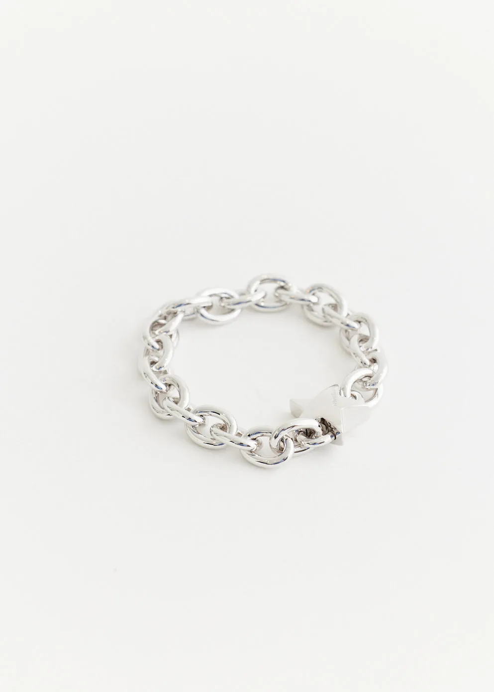 Star Clasp Oval Chain Bracelet