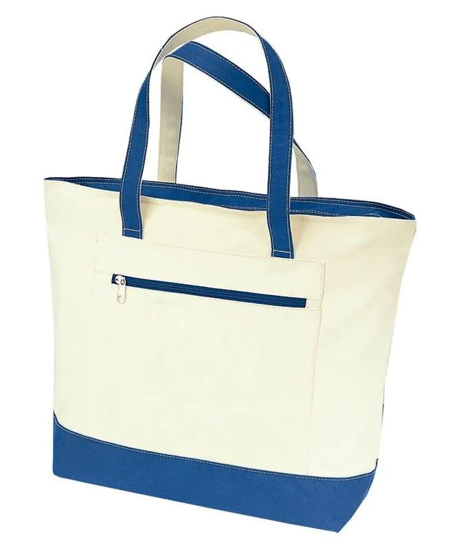 Stay Stylish And Organized With This Trendy Custom Zip-Up Tote Bag!