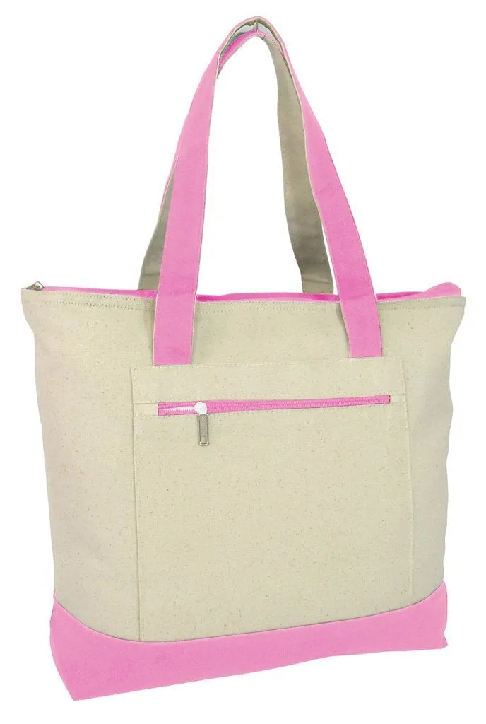 Stay Stylish And Organized With This Trendy Custom Zip-Up Tote Bag!
