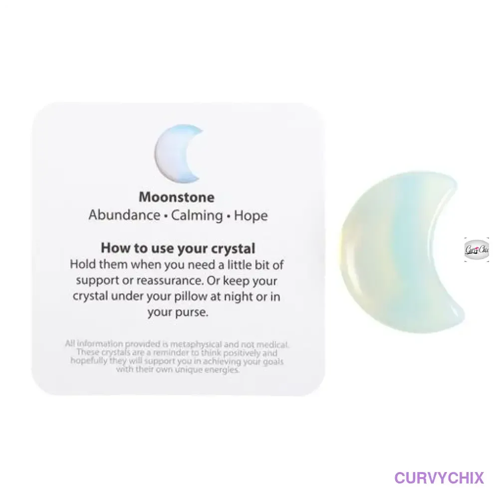 Stay Wild Opalite Crystal Moon in a Bag