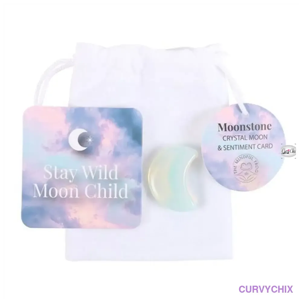 Stay Wild Opalite Crystal Moon in a Bag
