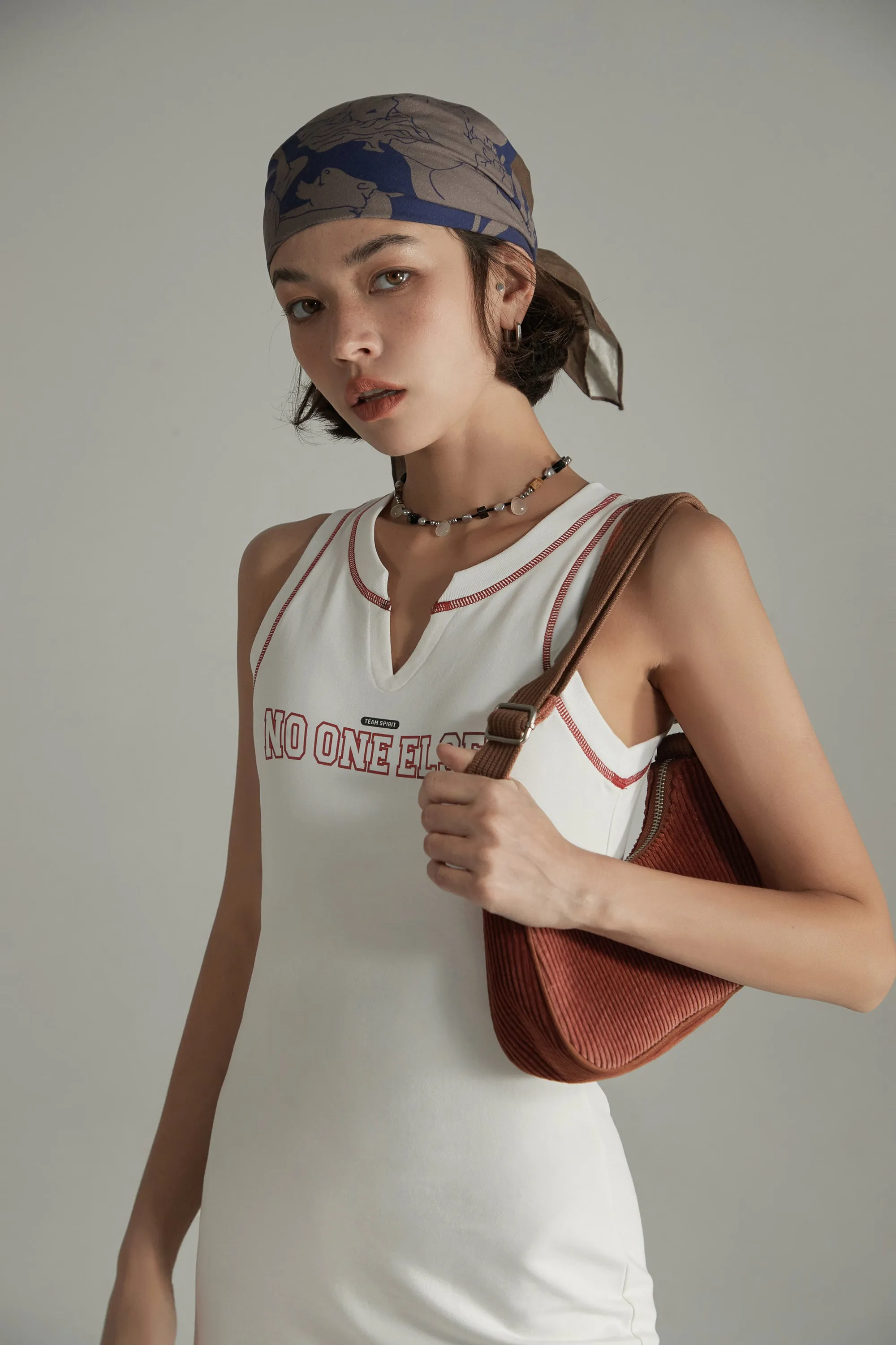 Stitch Logo Sleeveless Mini Dress