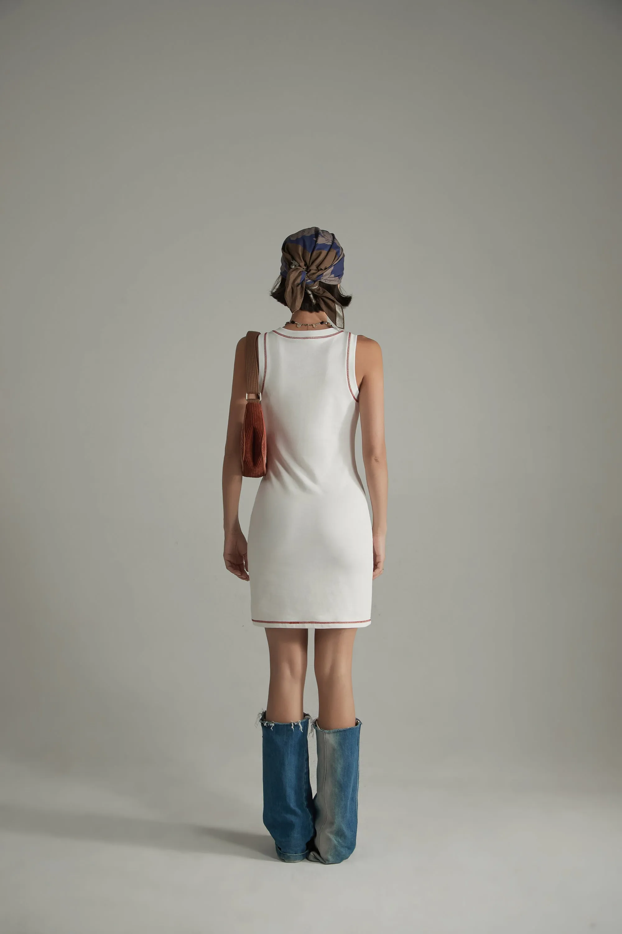 Stitch Logo Sleeveless Mini Dress