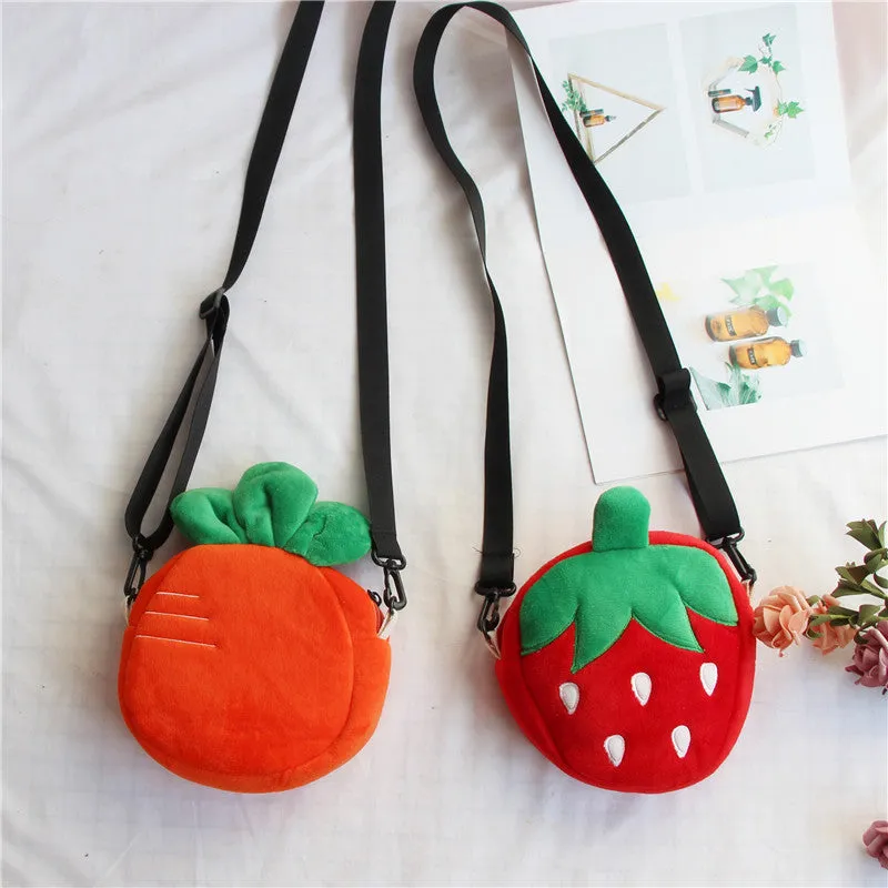 Strawberry Carrot Plush Bag AD10955