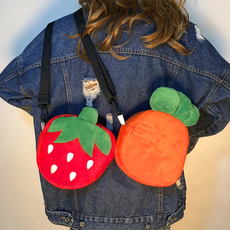 Strawberry Carrot Plush Bag AD10955