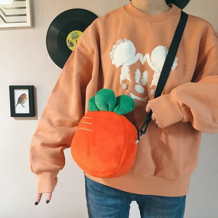Strawberry Carrot Plush Bag AD10955