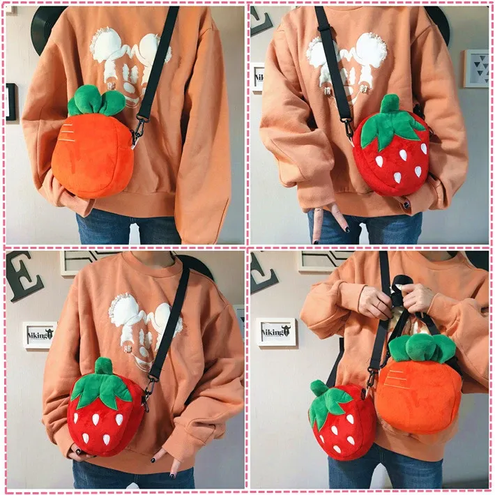 Strawberry Carrot Plush Bag AD10955