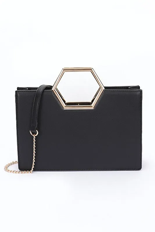 Structured Top Handle Tote Bag