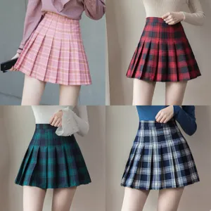 Student Grid Pleated Tennis Skirt AD1297