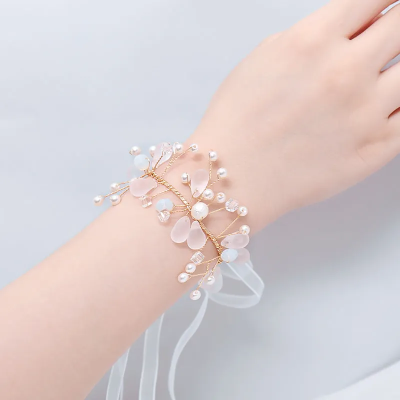 Super Fairy Sisters Korean Style Wedding Bracelet - Children's Hand Flower