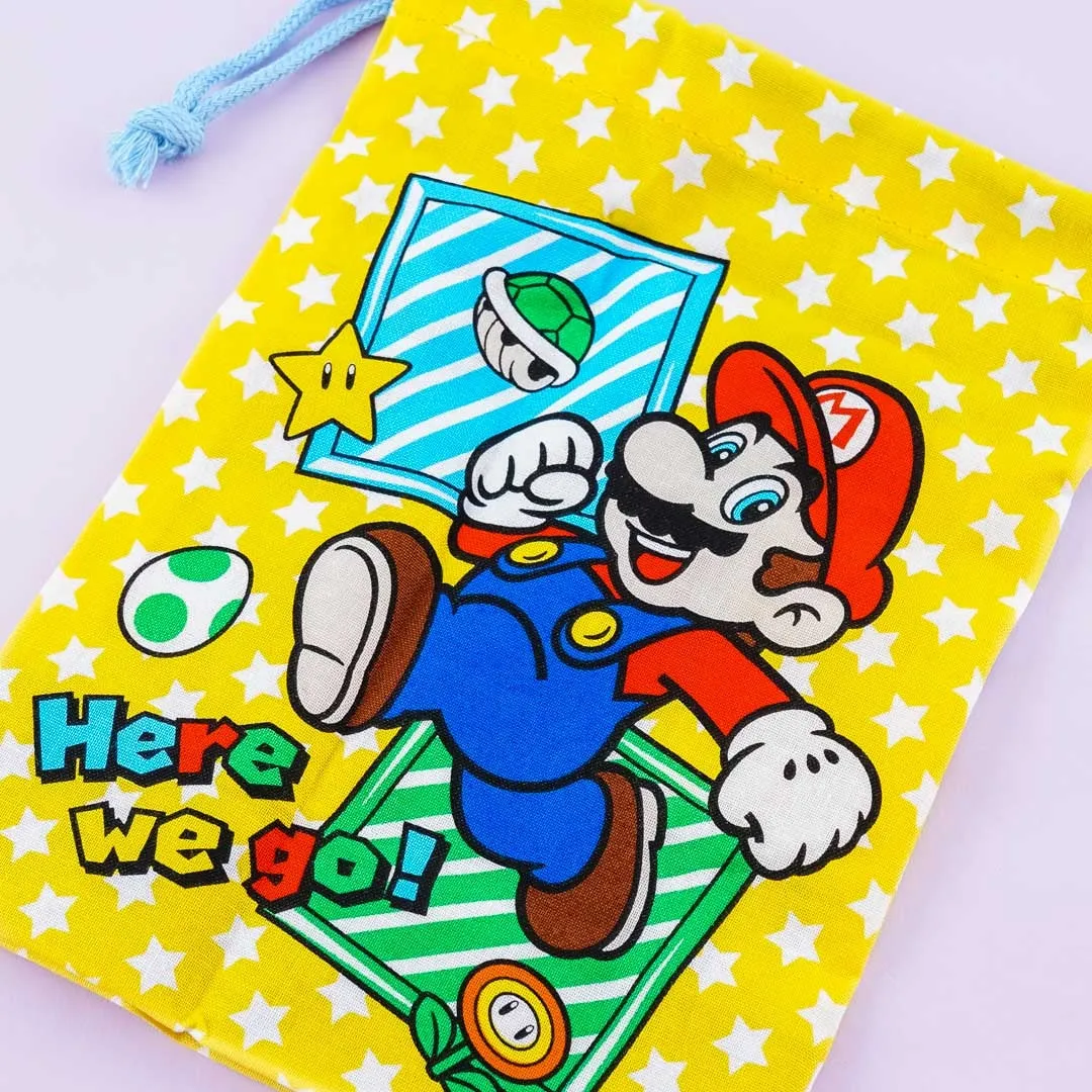 Super Mario Adventure Together Drawstring Bag