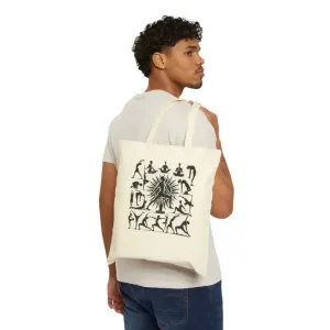 Surya Namaskar Cotton Canvas Tote Bag Essentials