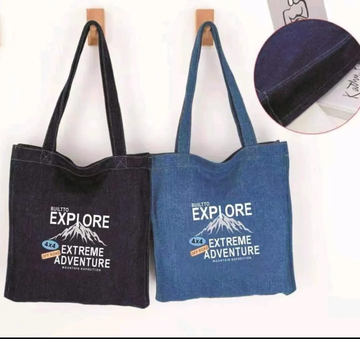 SXV "DENIM JHOLA" canvas tote bag