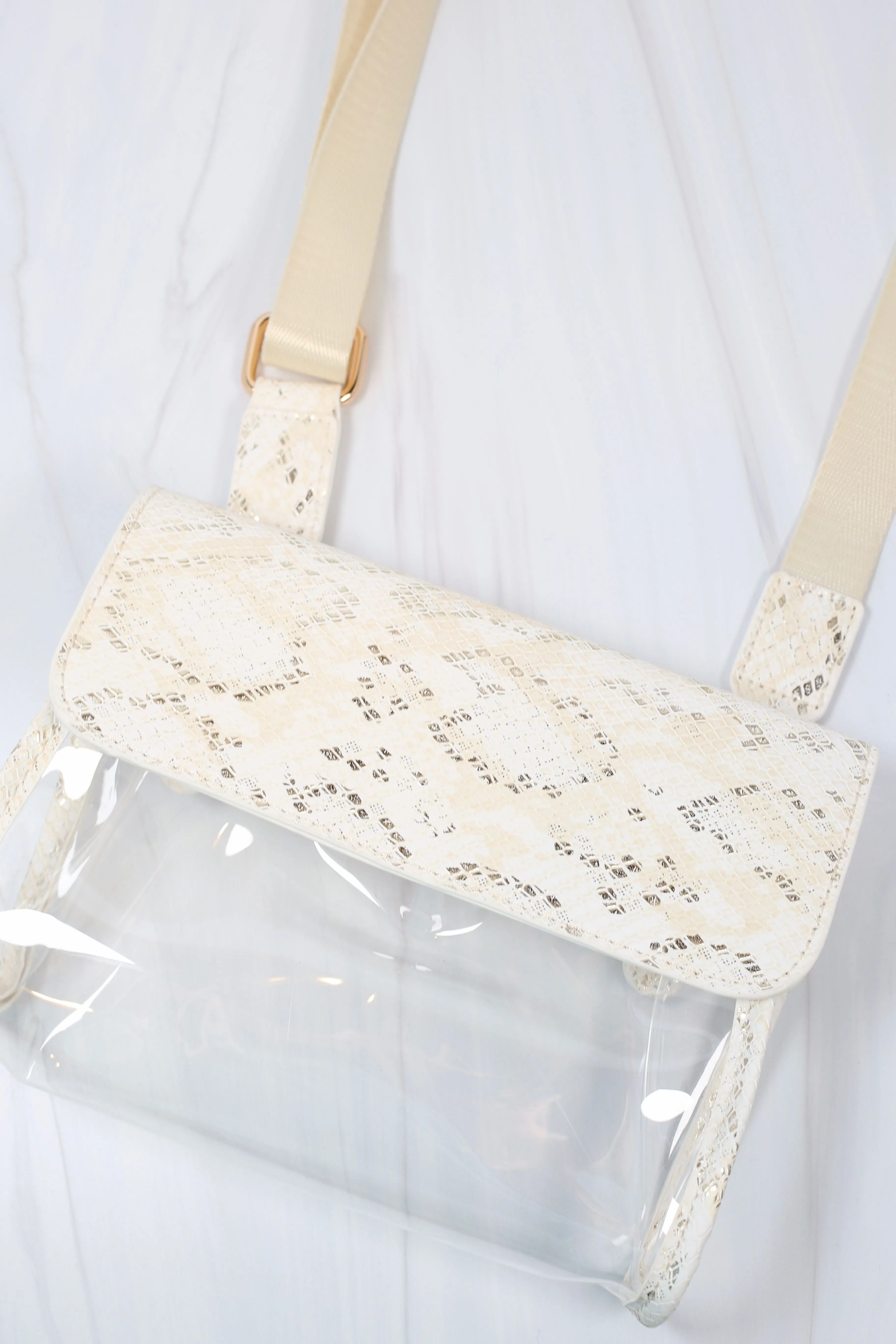 Tatum Convertible Clear Bag