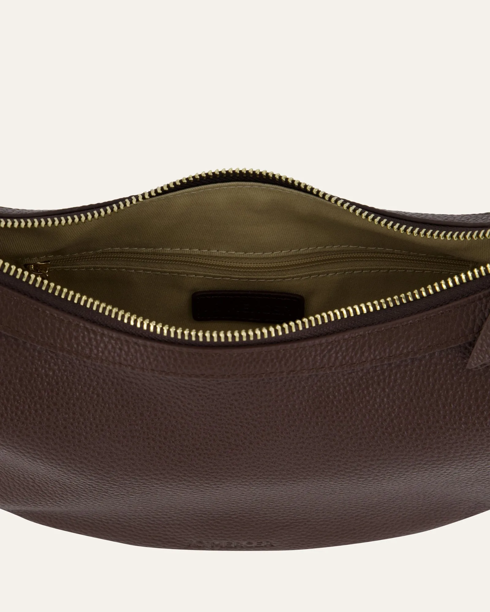 TAYA SHOULDER BAG BITTER CHOC LEATHER