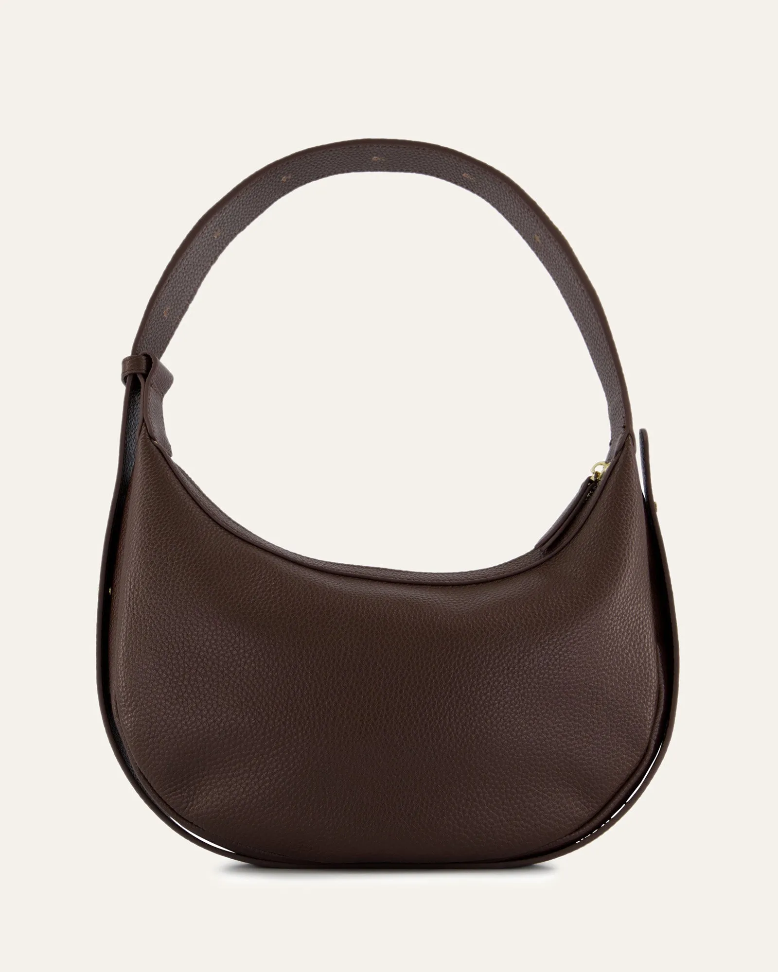 TAYA SHOULDER BAG BITTER CHOC LEATHER