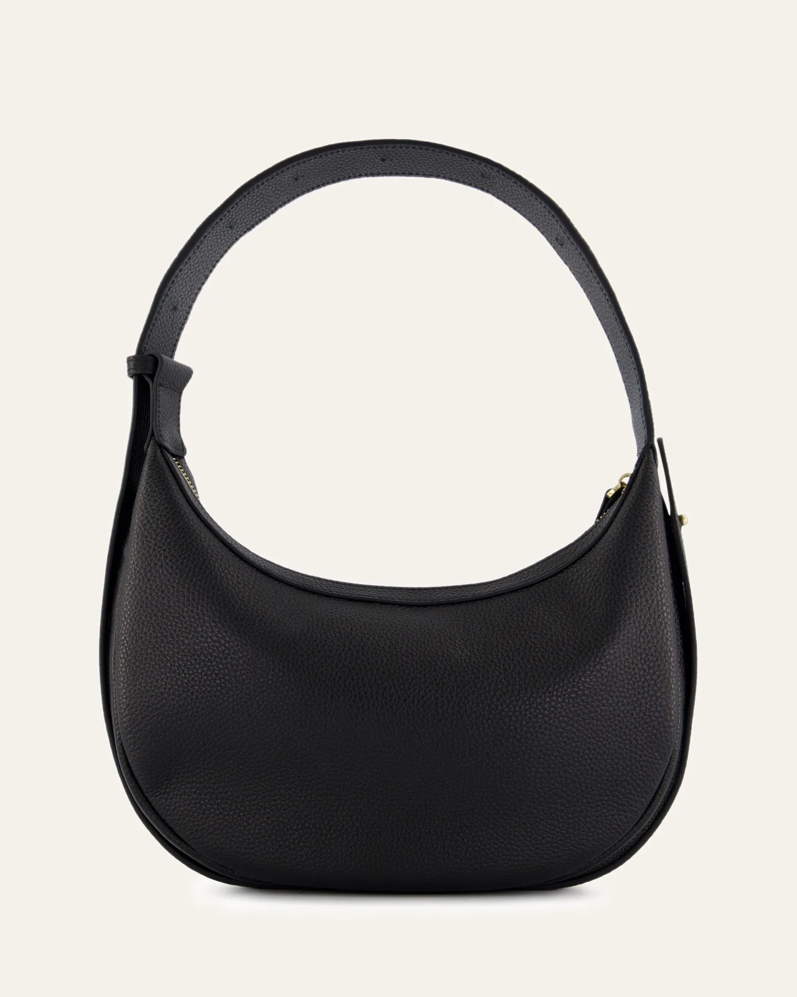 TAYA SHOULDER BAG BLACK LEATHER